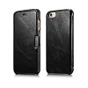 iCarer Vintage Series Side-Open Δερμάτινη Θήκη iPhone 6/6S - Black (10063)