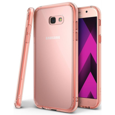 Ringke (Fusion) Διάφανη Θήκη Samsung Galaxy A5 2017 με TPU Bumper - Rose Gold (10161)
