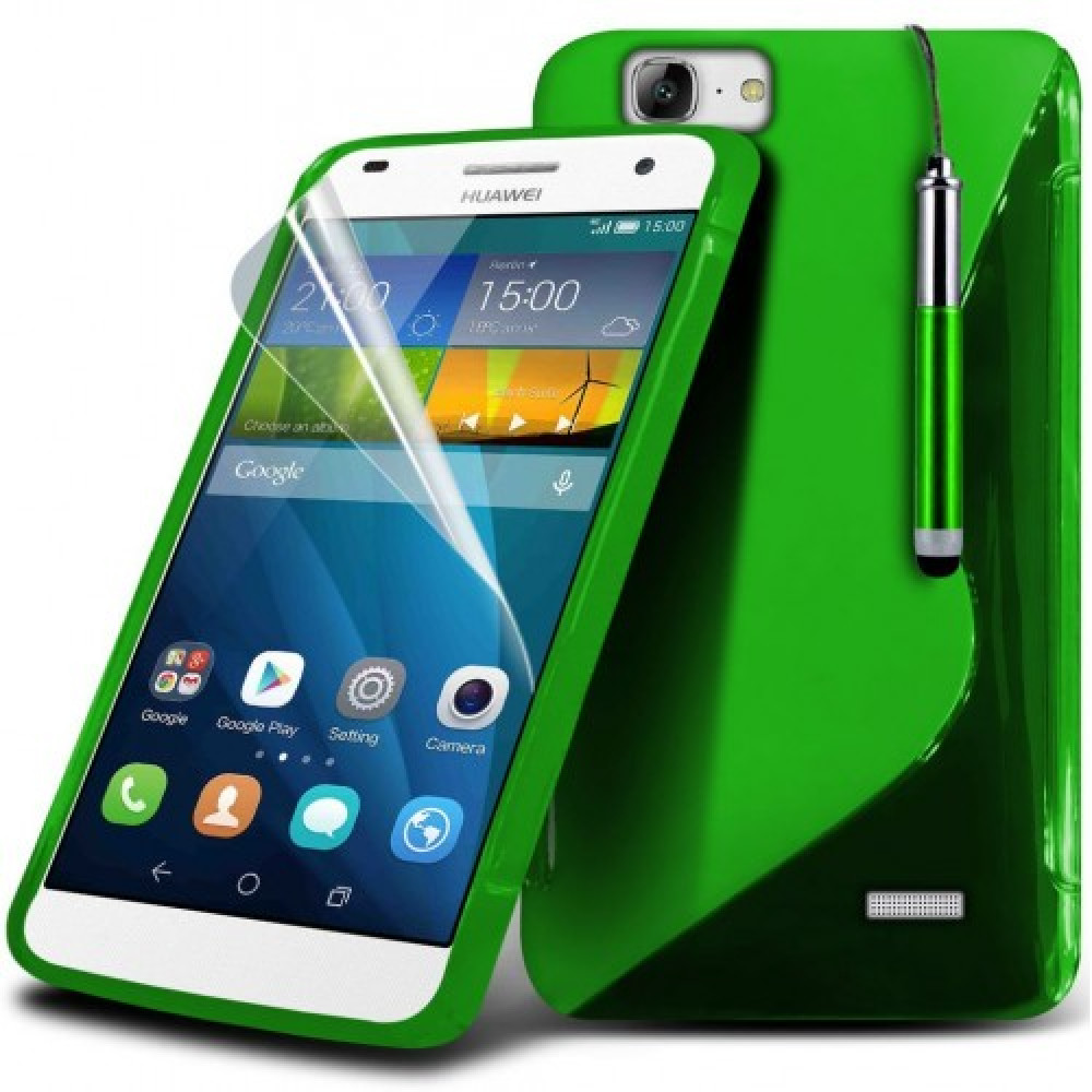 Θήκη Σιλικόνης S-line Huawei Ascend G7 Πράσινο - OEM (10759)