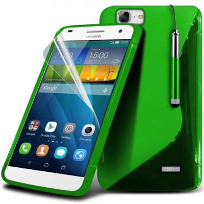 Θήκη Σιλικόνης S-line Huawei Ascend G7 Πράσινο - OEM (10759)