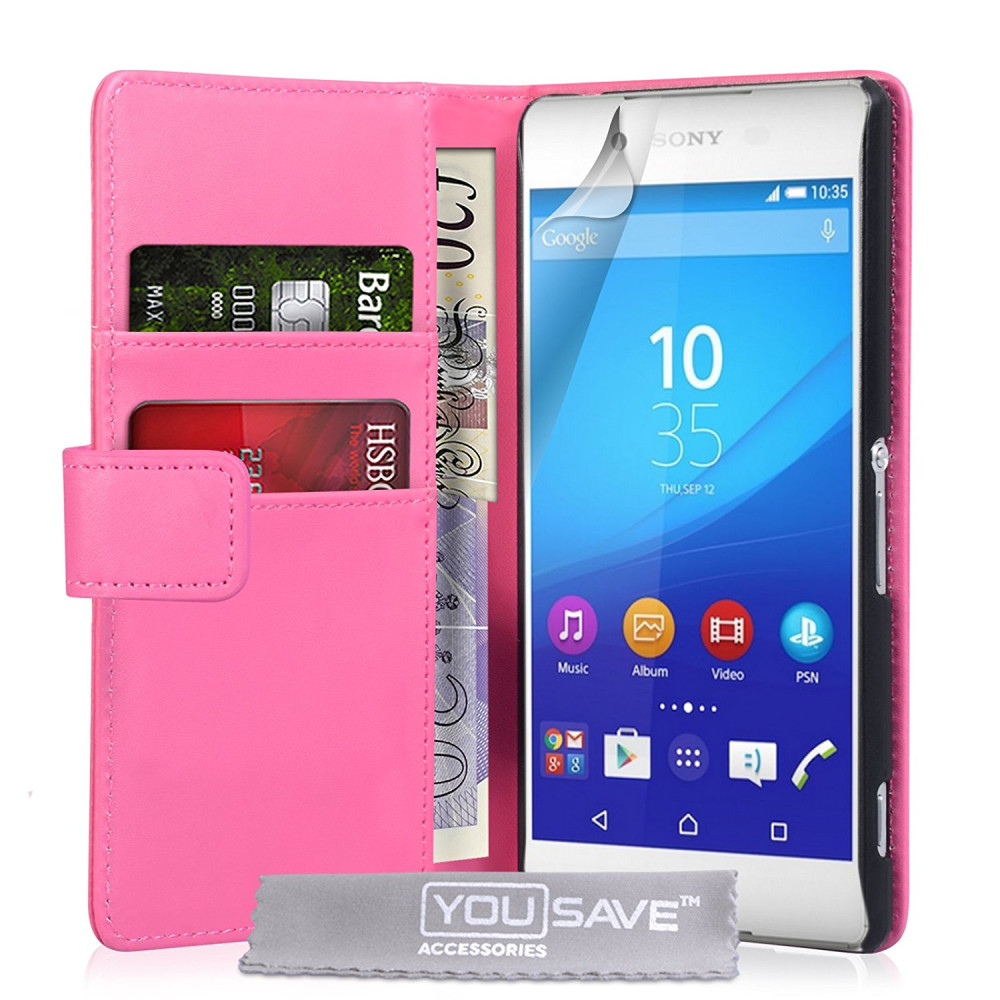 YouSave Θήκη - Πορτοφόλι Sony Xperia Z3+/Z4 - Pink (SE-HA03-Z088)