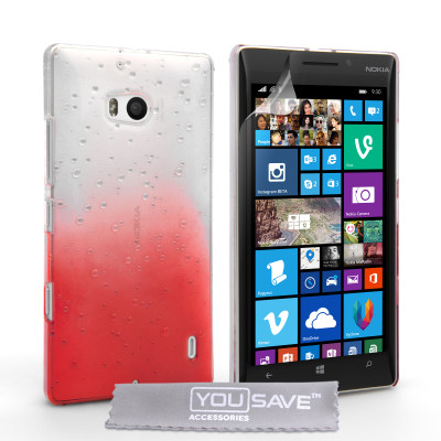 YouSave Σκληρή Θήκη Nokia Lumia 930 - Red Raindrops (NO-KA02-Z617)