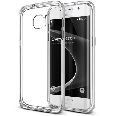 Verus Θήκη Crystal Bumper Samsung Galaxy S7 Edge - Satin Silver (VRG7E-CRBSS)