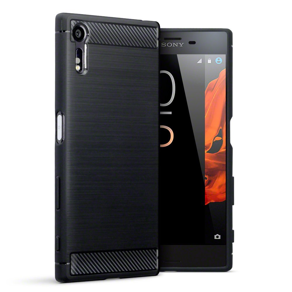 Terrapin Θήκη Σιλικόνης Carbon Fibre Design Sony Xperia XZ/XZs - Black (118-005-376)