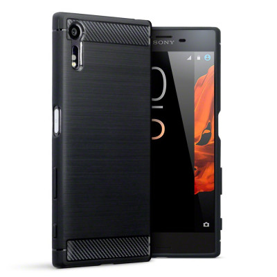 Terrapin Θήκη Σιλικόνης Carbon Fibre Design Sony Xperia XZ/XZs - Black (118-005-376)