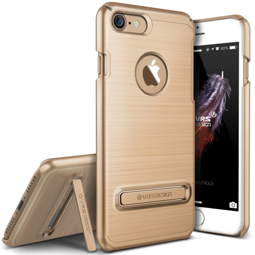 VRS Design Θήκη Simpli Lite Rugged Fit Kickstand iPhone 8 / 7 - Gold (VRIP7SPLGD)