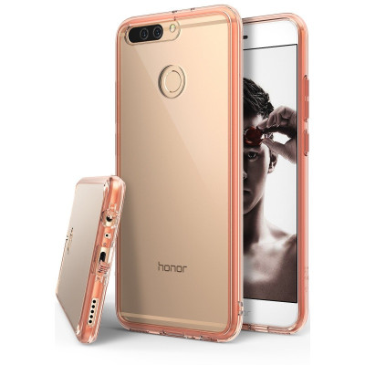 Ringke Fusion Θήκη με TPU Bumper Honor 8 Pro - Rose Gold/Clear (RGK489RS)