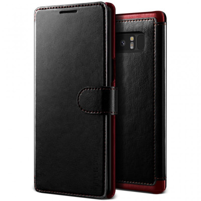 VRS Design Θήκη - Πορτοφόλι Samsung Galaxy Note 8 - Black/Wine (VRSGN8-LDDBK)