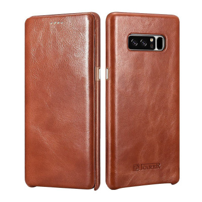 iCarer Vintage Series Side-Open Δερμάτινη Θήκη Samsung Galaxy Note 8 - Brown (11744)