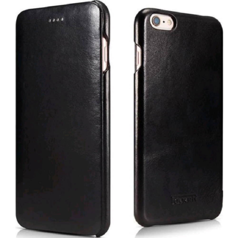 iCarer Vintage Series Side-Open Card Δερμάτινη Θήκη iPhone 6S Plus / 6 Plus - Black (11749)
