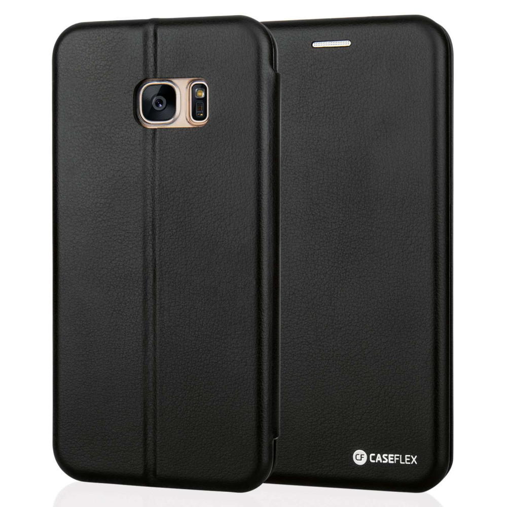 Caseflex Θήκη - Πορτοφόλι Samsung Galaxy S7 Edge - Black (SA-EA06-Z570)