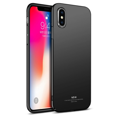 MSVII Super Slim Σκληρή Θήκη PC iPhone X / XS - Black (K2-05)