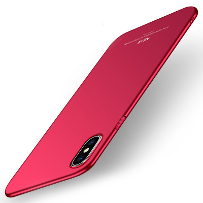 MSVII Super Slim Σκληρή Θήκη PC iPhone X / XS - Red (K2-03)