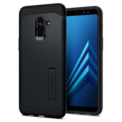 Spigen Θήκη Slim Armor Samsung Galaxy A8 2018 - Metal Slate (590CS22752)