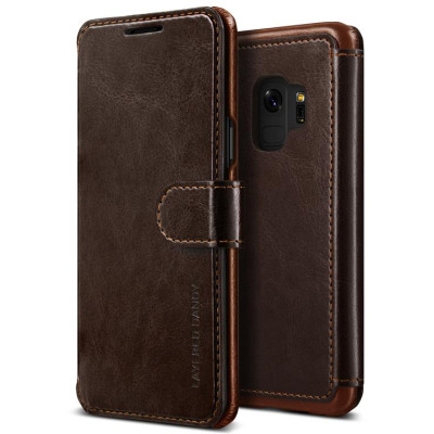 VRS Design Θήκη-Πορτοφόλι  Samsung Galaxy S9 - Dark Brown (VRSGS9-LDDCB)