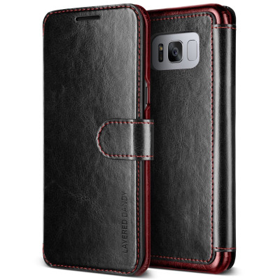 VRS Design Dandy Layered Θήκη - Πορτοφόλι Samsung Galaxy S8 Plus - Black (VRSG8P-LDDBK)