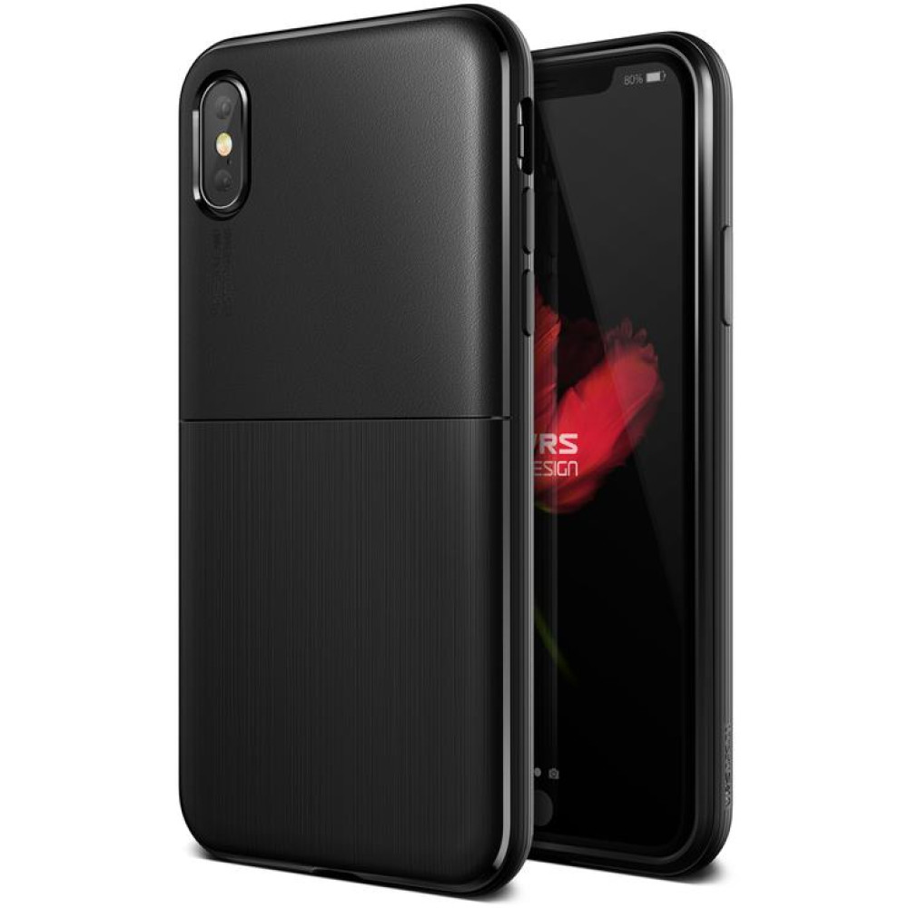 VRS Design Θήκη Single Fit iPhone X / XS - Black (VRSIP8-SFTBK)
