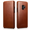 iCarer Vintage Series Side-Open Δερμάτινη Θήκη Samsung Galaxy S9 - Brown (12847)