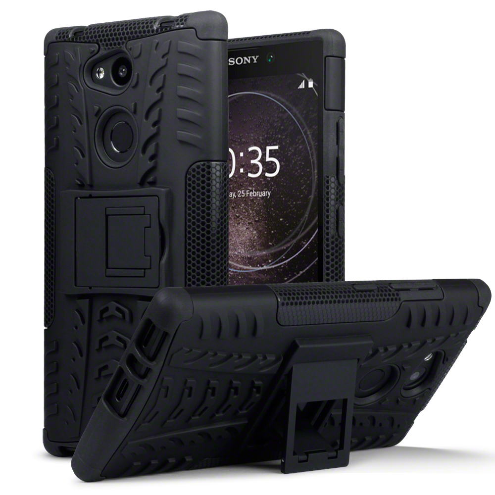 Terrapin Ανθεκτική Θήκη με Stand για Sony Xperia L2 - Black (131-005-054)