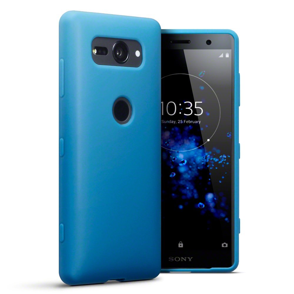 Terrapin Θήκη Σιλικόνης Sony Xperia XZ2 Compact - Matte Blue (118-005-469)