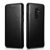 iCarer Vintage Series Side-Open Δερμάτινη Θήκη Samsung Galaxy S9 Plus - Black (12878)