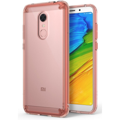 Ringke (Fusion) Θήκη Xiaomi Redmi 5 Plus με TPU Bumper  - Rose Gold/Clear (13002)