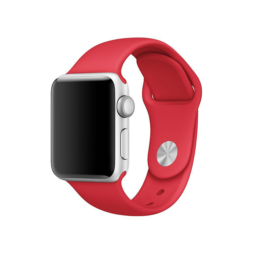 Ανταλλακτικό Λουράκι Σιλικόνης Apple Watch 5/4/3/2/1 (38mm) - Red - OEM (13084)
