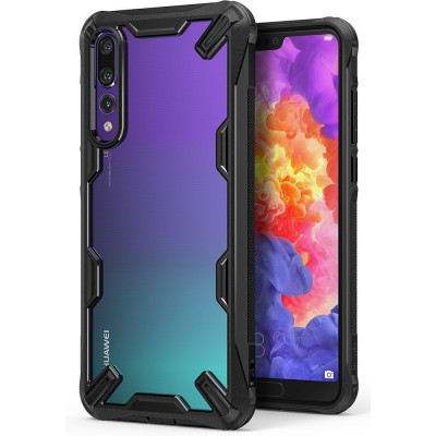 Ringke Fusion-X Θήκη Huawei P20 Pro με TPU Bumper - Black (13207)