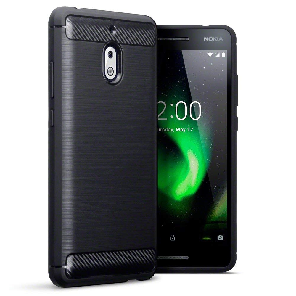 Terrapin Θήκη Σιλικόνης Carbon Fibre Design Nokia 2.1 - Black (118-001-274)