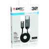 Emtec 3-in-1 Flash Drive USB σε Micro-USB - Καλώδιο Φόρτισης & Μεταφοράς Δεδομένων με Ενσωματωμένη Κάρτα Μνήμης 32GB (ECMMD32GT753B)