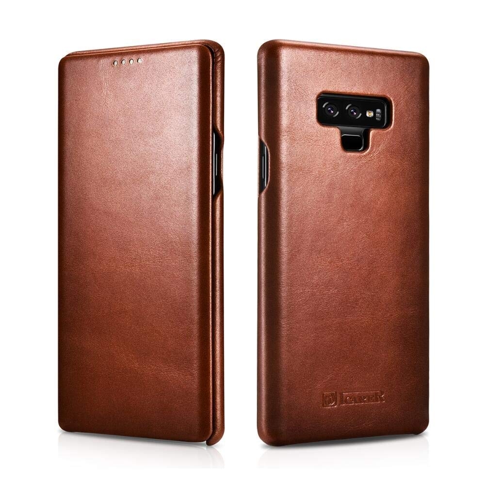 iCarer Vintage Series Side-Open Δερμάτινη Θήκη Samsung Galaxy Note 9 - Brown (13927)
