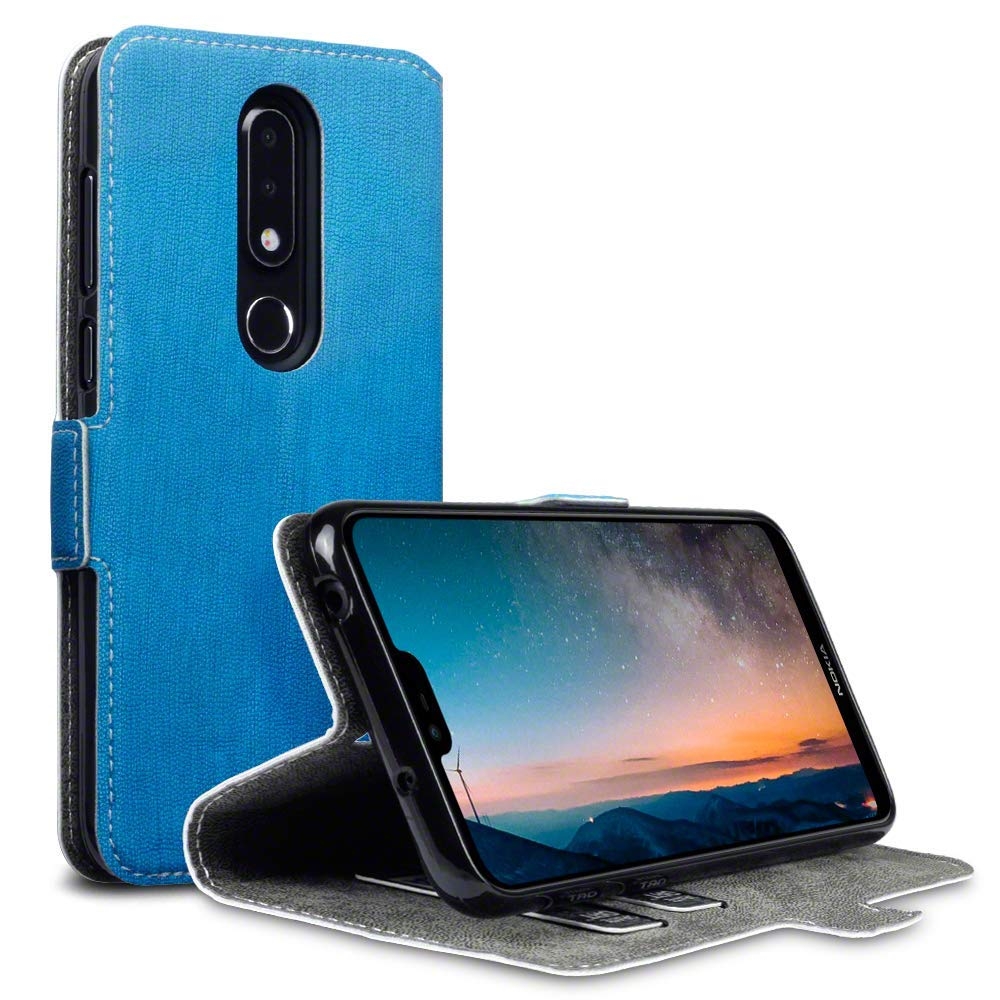 Terrapin Θήκη - Πορτοφόλι Nokia 6.1 Plus - Light Blue (117-001-308)