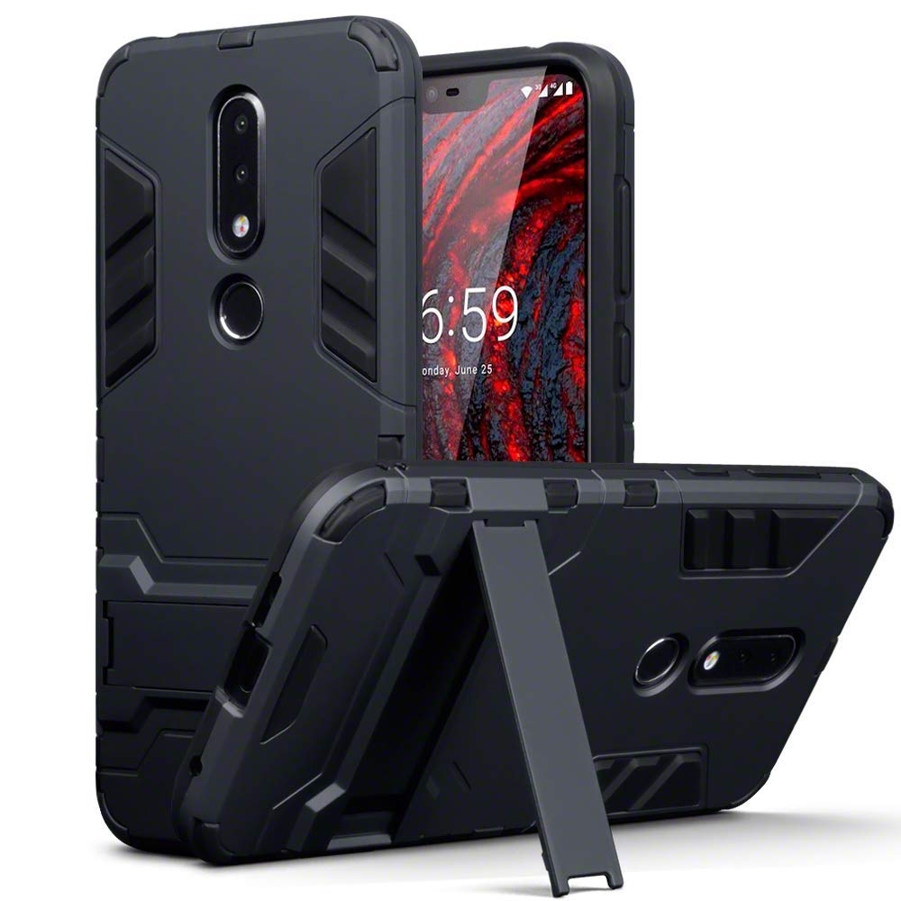 Terrapin Ανθεκτική Dual Layer Θήκη Nokia 6.1 Plus - Black (131-001-036)