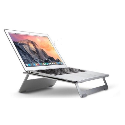 Seenda Aluminum Foldable Stand - Universal Βάση Αλουμινίου για Laptop / Macbook 10'' - 15'' ίντσες - Silver (14250)