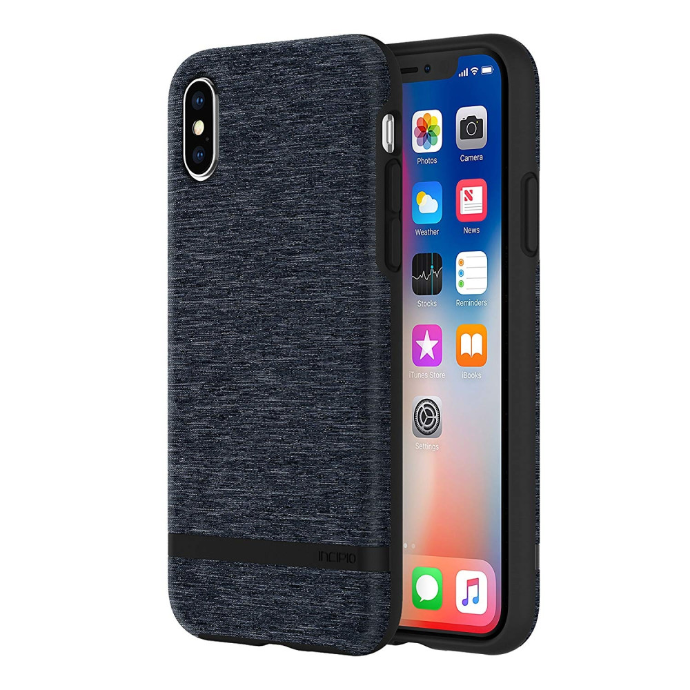 Incipio Esquire Series - Θήκη από Σιλικόνη & Ύφασμα για iPhone X / XS - Blue (IPH-1631-BLU)