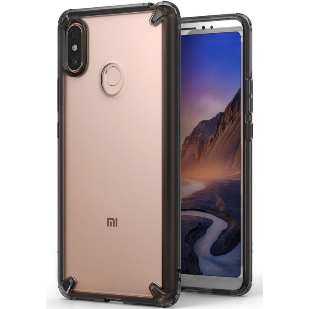 Ringke (Fusion) Θήκη Xiaomi Mi Max 3 με TPU Bumper - Smoke Black (14392)