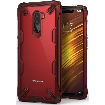 Ringke Fusion X Θήκη Xiaomi Pocophone F1 - Ruby Red (14393)