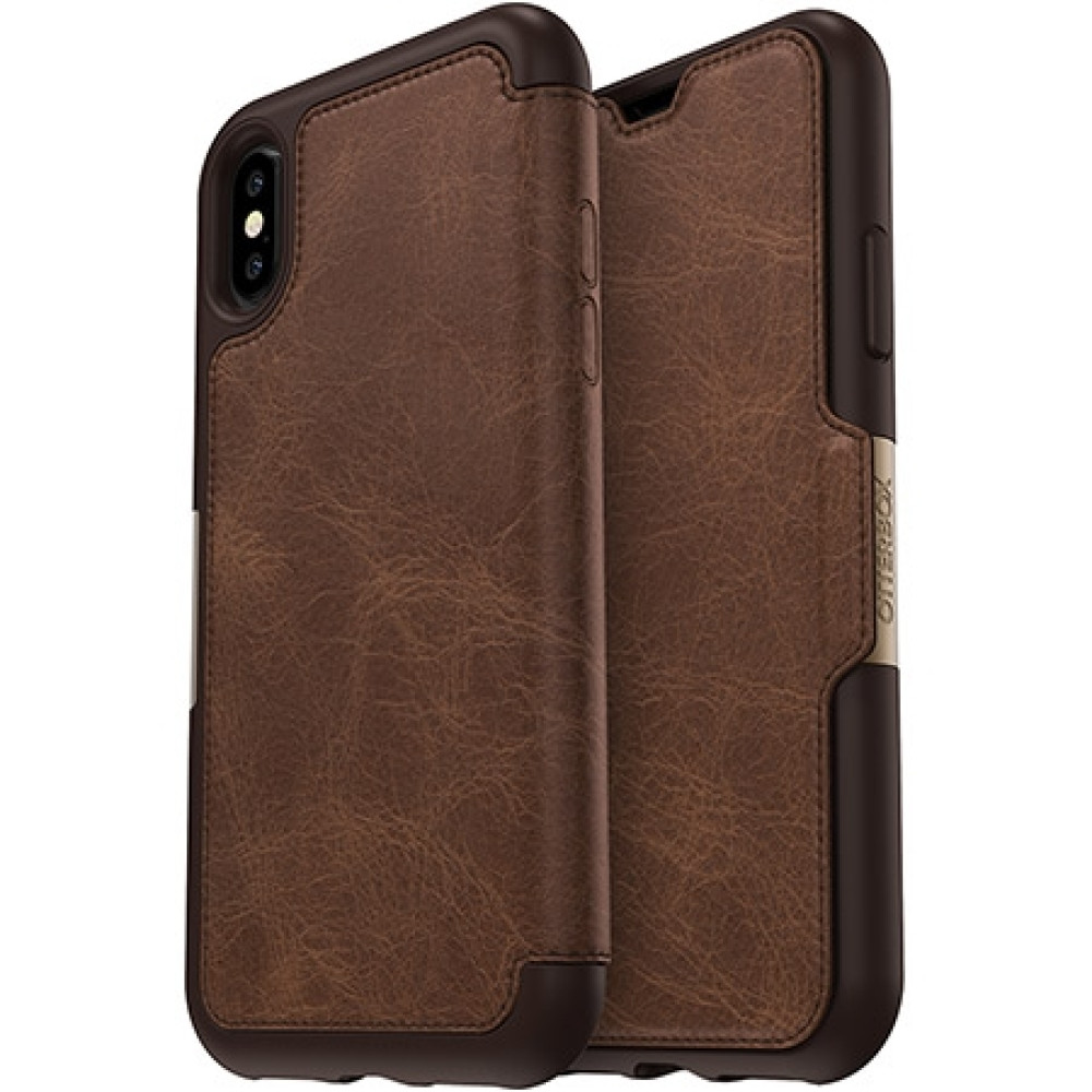 Otterbox Strada Series - Δερμάτινη Θήκη-Πορτοφόλι iPhone X/XS - Espresso (77-57238)