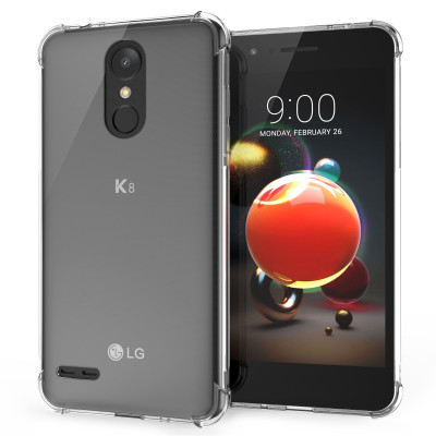 Caseflex Θήκη Σιλικόνης LG K9 / K8 2018 - Clear (CS000005LG)