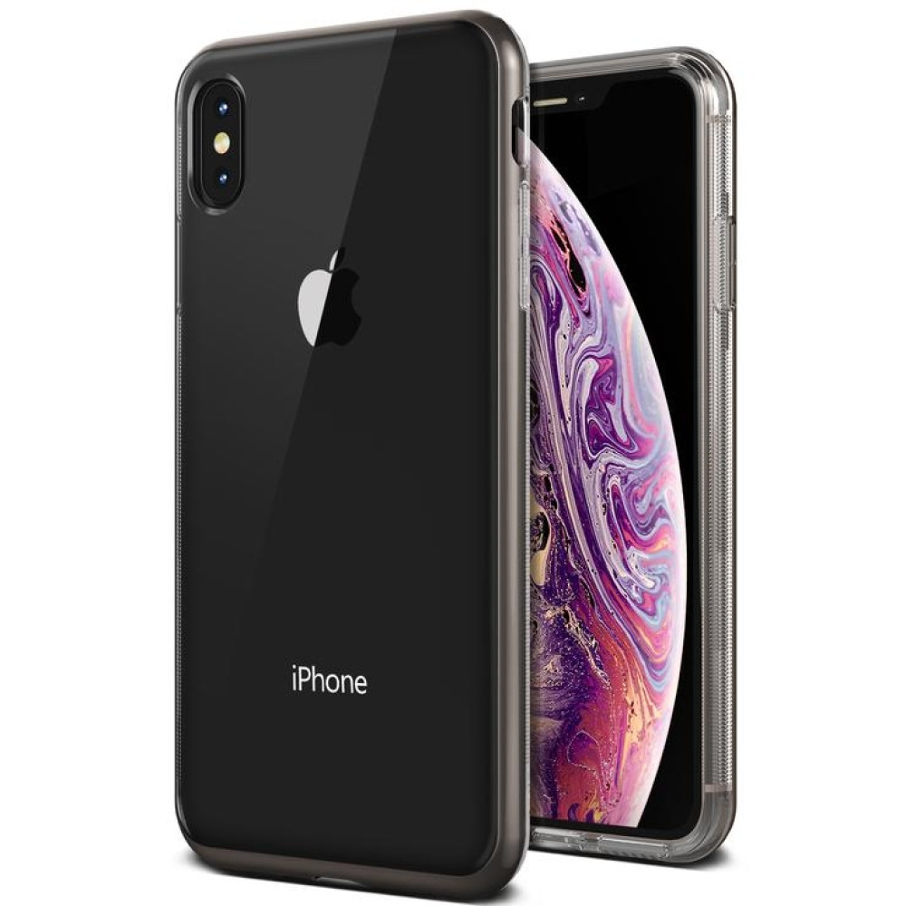 VRS Design Θήκη Crystal Bumper iPhone XS Max - Metal Black (VRS-IPXSM-CRB-MBK)