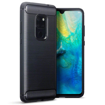 Terrapin Θήκη Σιλικόνης Carbon Fibre Huawei Mate 20 - Black (118-083-194)