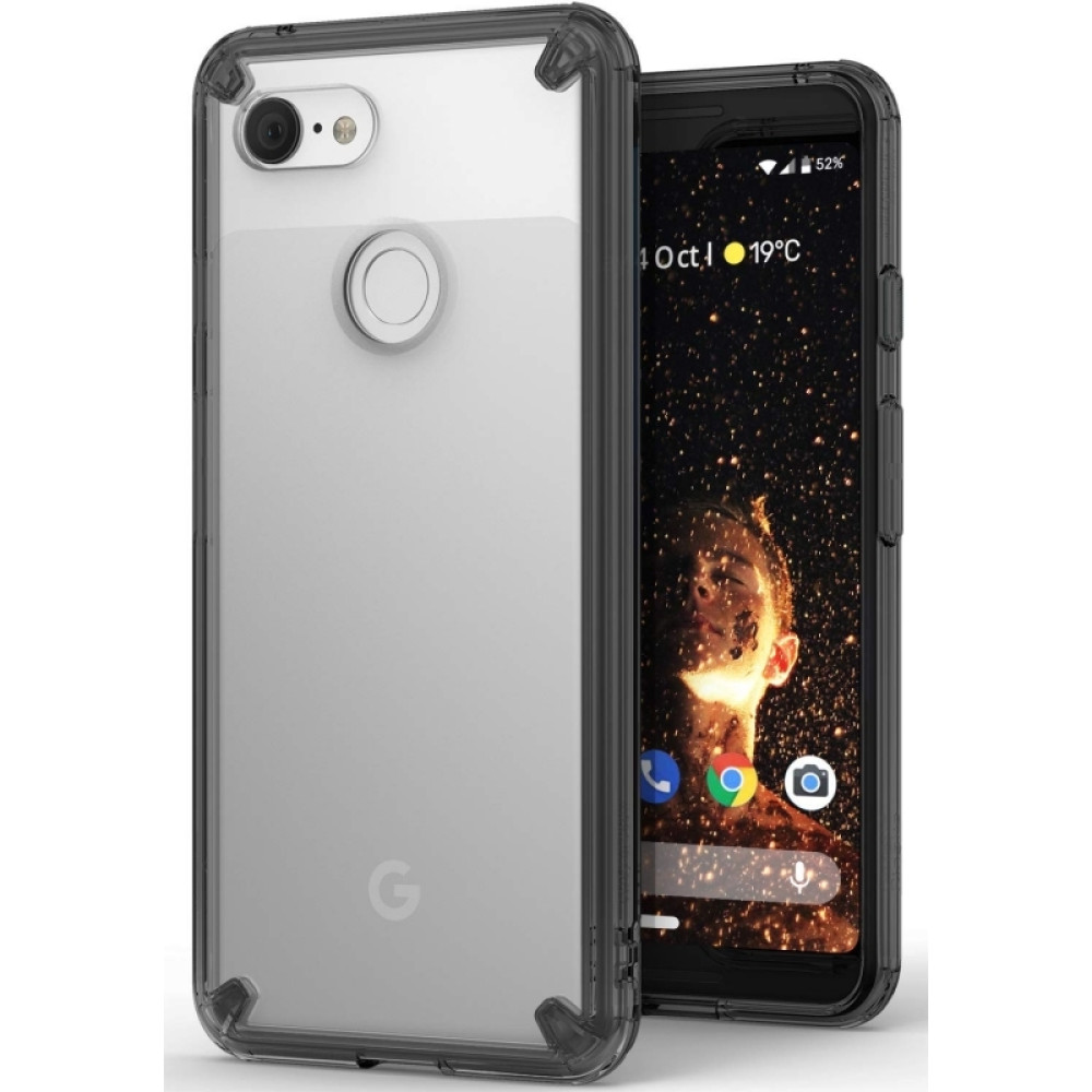 Ringke Fusion Θήκη με TPU Bumper Google Pixel 3 - Smoke Black (14699)
