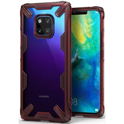 Ringke Fusion-X Θήκη Huawei Mate 20 Pro με TPU Bumper - Ruby Red (14704)