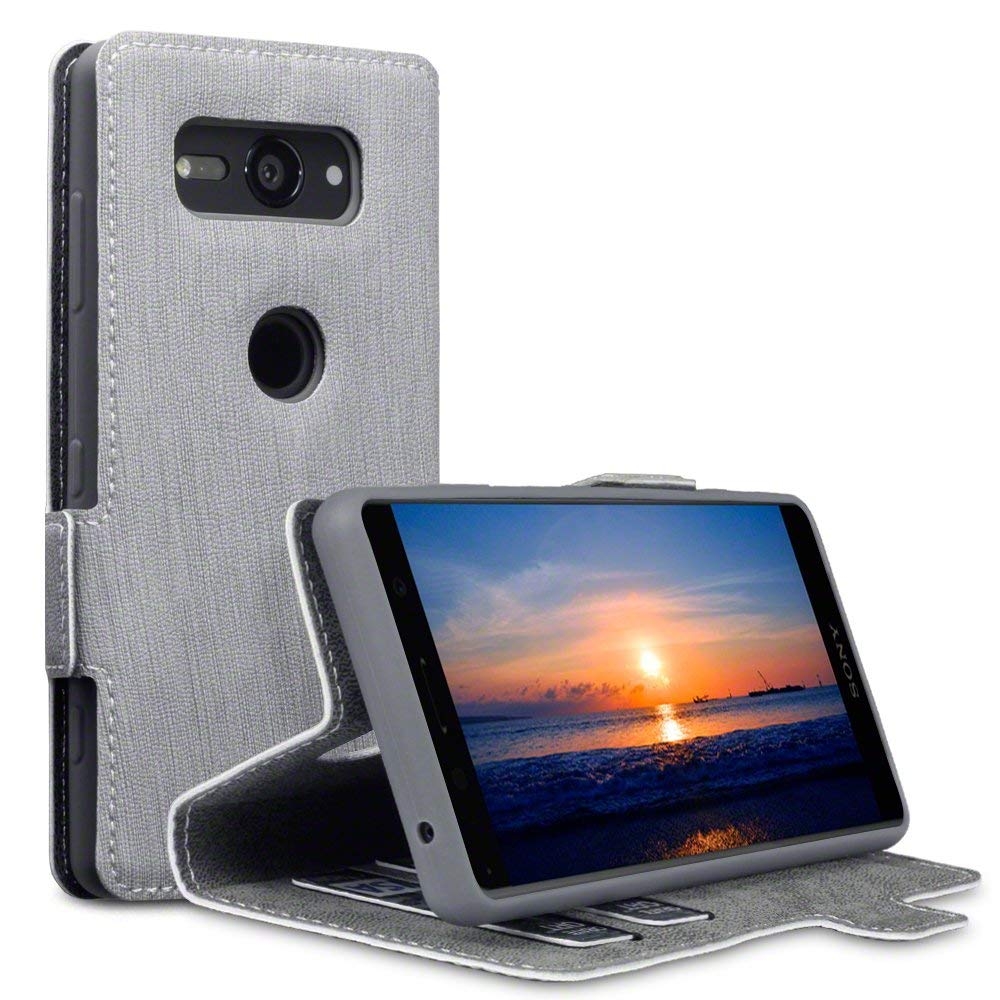 Terrapin Low Profile Θήκη - Πορτοφόλι Sony Xperia XZ2 Compact - Grey (117-005-631)