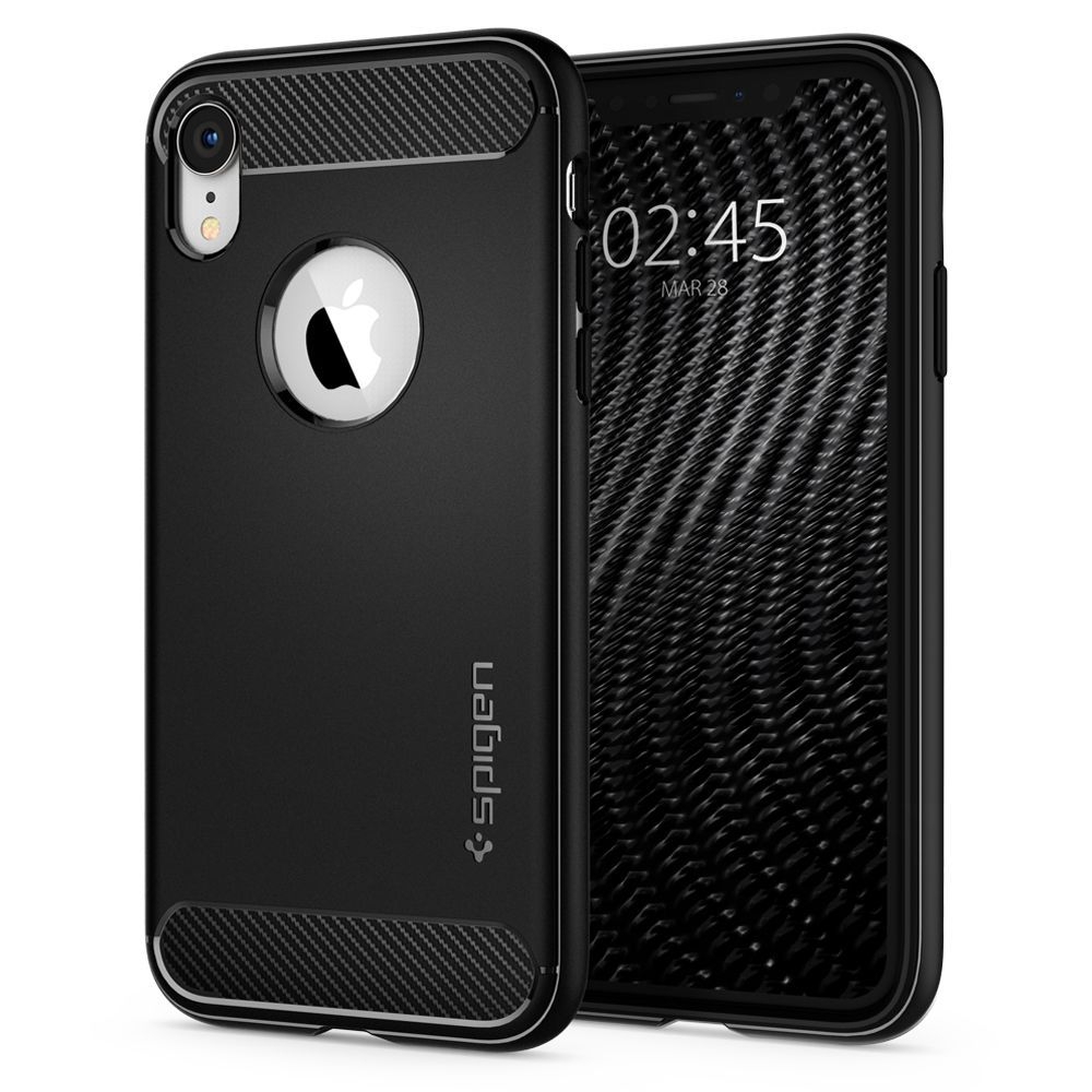 Spigen Θήκη Rugged Armor iPhone XR- Black (064CS24871)
