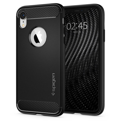 Spigen Θήκη Rugged Armor iPhone XR- Black (064CS24871)