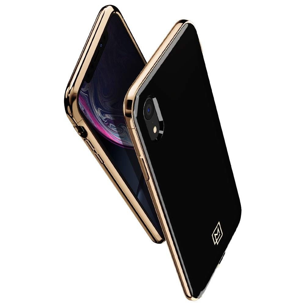 Spigen Θήκη La Manon Etui iPhone XR - Gold Black (064CS25311)