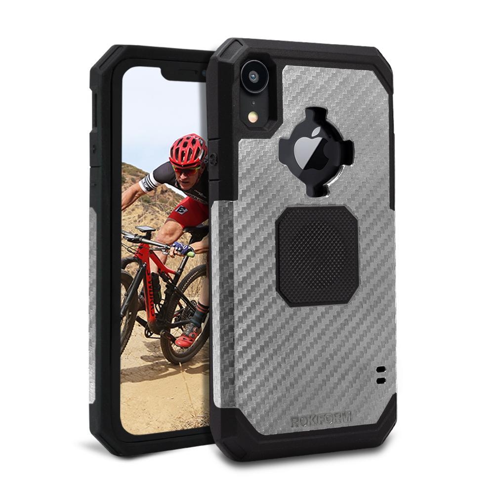 Rokform Rugged Θήκη iPhone XR με Μεταλλική Πλάκα για Μαγνητική Βάση Αυτοκινήτου - Gunmetal (305343P)