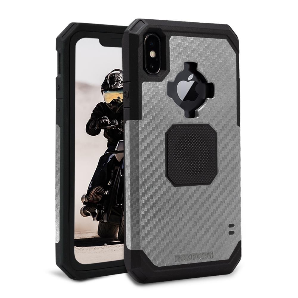 Rokform Rugged Θήκη iPhone XS Max με Μεταλλική Πλάκα για Μαγνητική Βάση Αυτοκινήτου - Gunmetal (305143P)