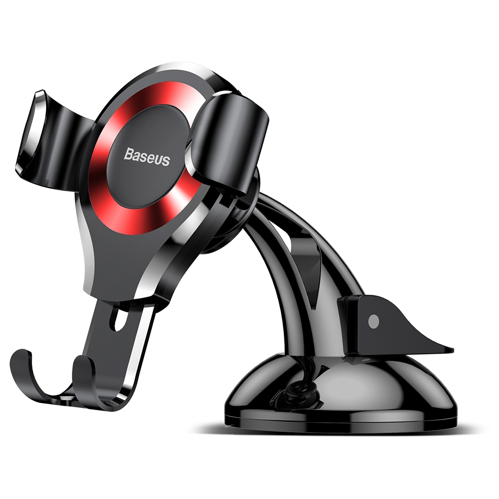 Baseus Osculum Type Gravity Car Mount - Βάση Στήριξης Αυτοκινήτου - Black / Red (SUYL-XP09)